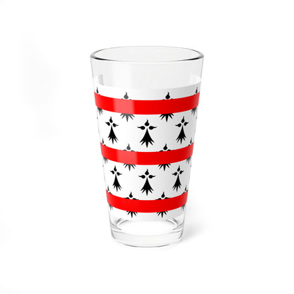Drapeau de Rostrenen (France) Pint Glass 16oz