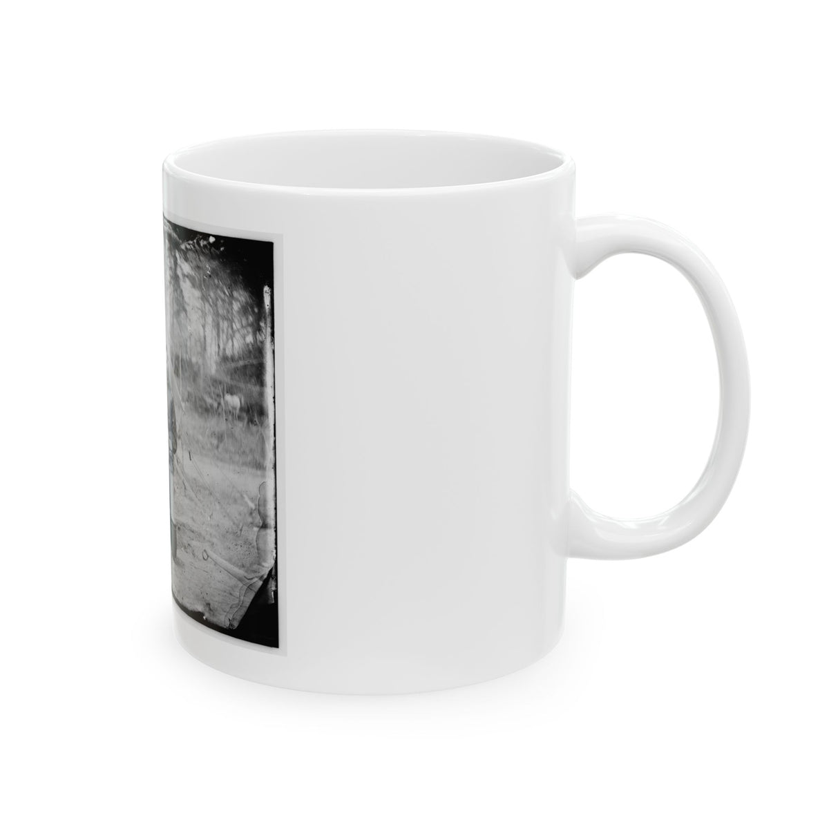 Yorktown, Va., Vicinity. Group Before The Photographic Tent At Camp Winfield Scott (U.S. Civil War) White Coffee Mug