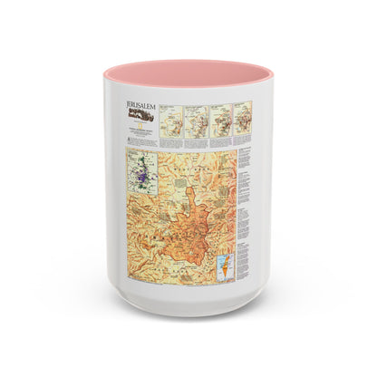 Jerusalem (1996) (Map) Accent Coffee Mug