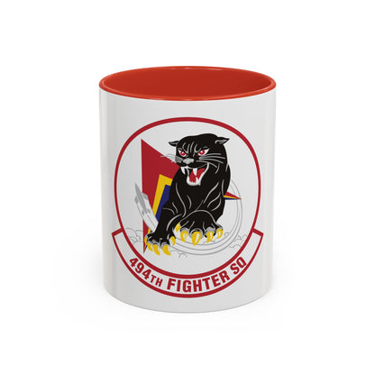 494th Fighter Squadron (U.S. Air Force) Accent Coffee Mug
