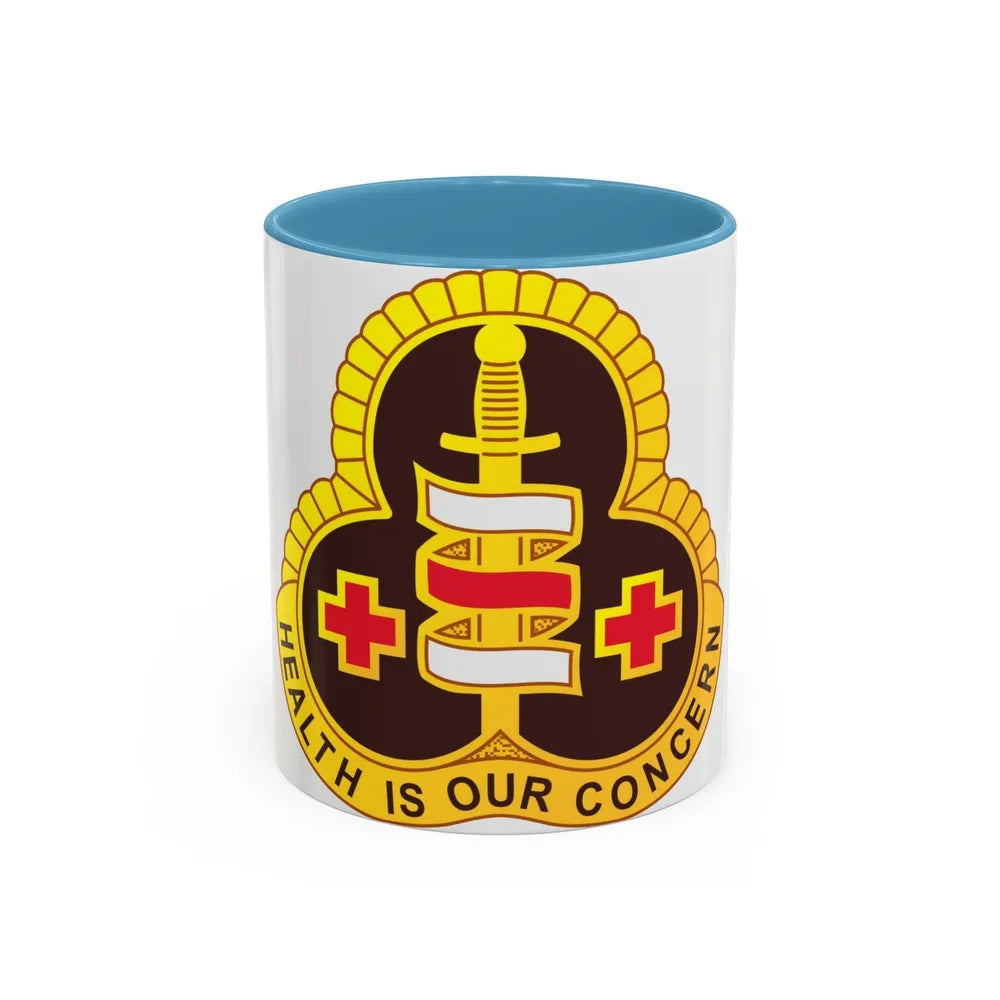 331 Medical Group (U.S. Army) Accent Coffee Mug-11oz-Light Blue-Go Mug Yourself