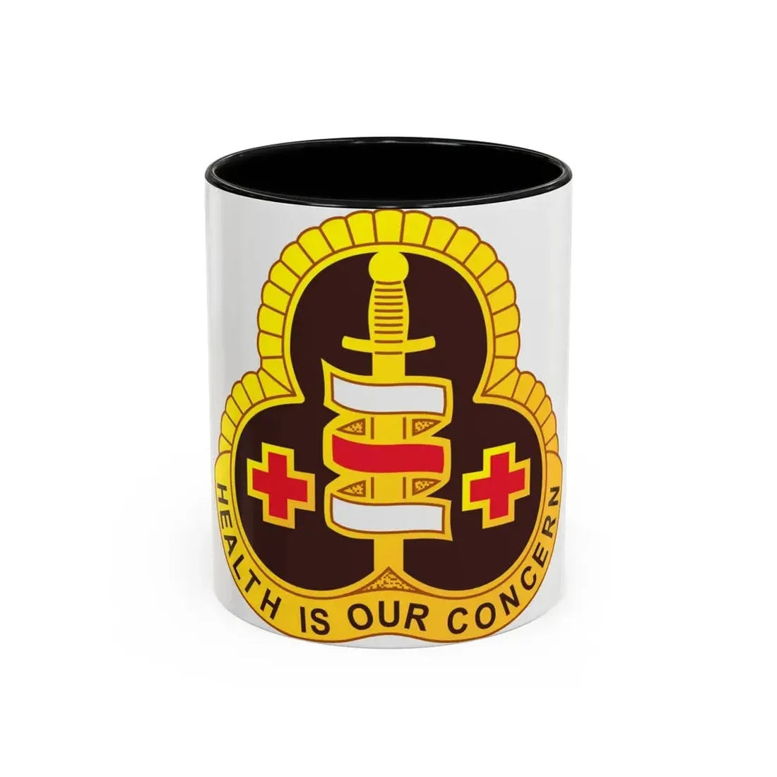 331 Medical Group (U.S. Army) Accent Coffee Mug 11oz Black - Go Mug Yourself