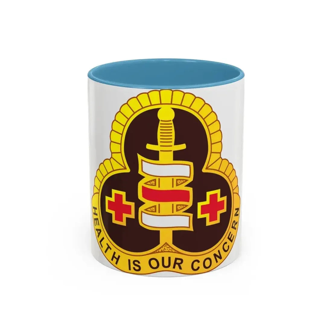 331 Medical Group (U.S. Army) Accent Coffee Mug 11oz Light Blue - Go Mug Yourself