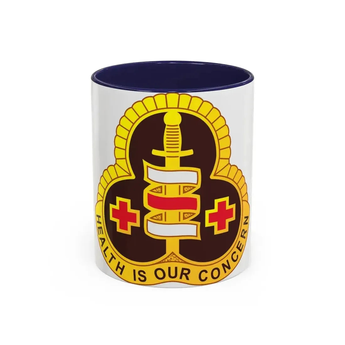 331 Medical Group (U.S. Army) Accent Coffee Mug 11oz Navy - Go Mug Yourself