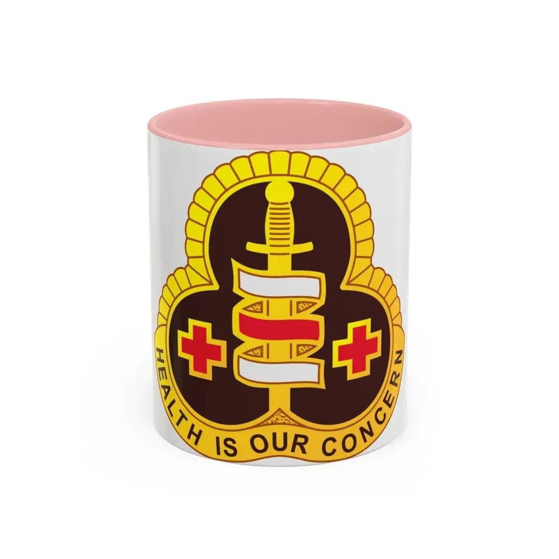 331 Medical Group (U.S. Army) Accent Coffee Mug 11oz Pink - Go Mug Yourself