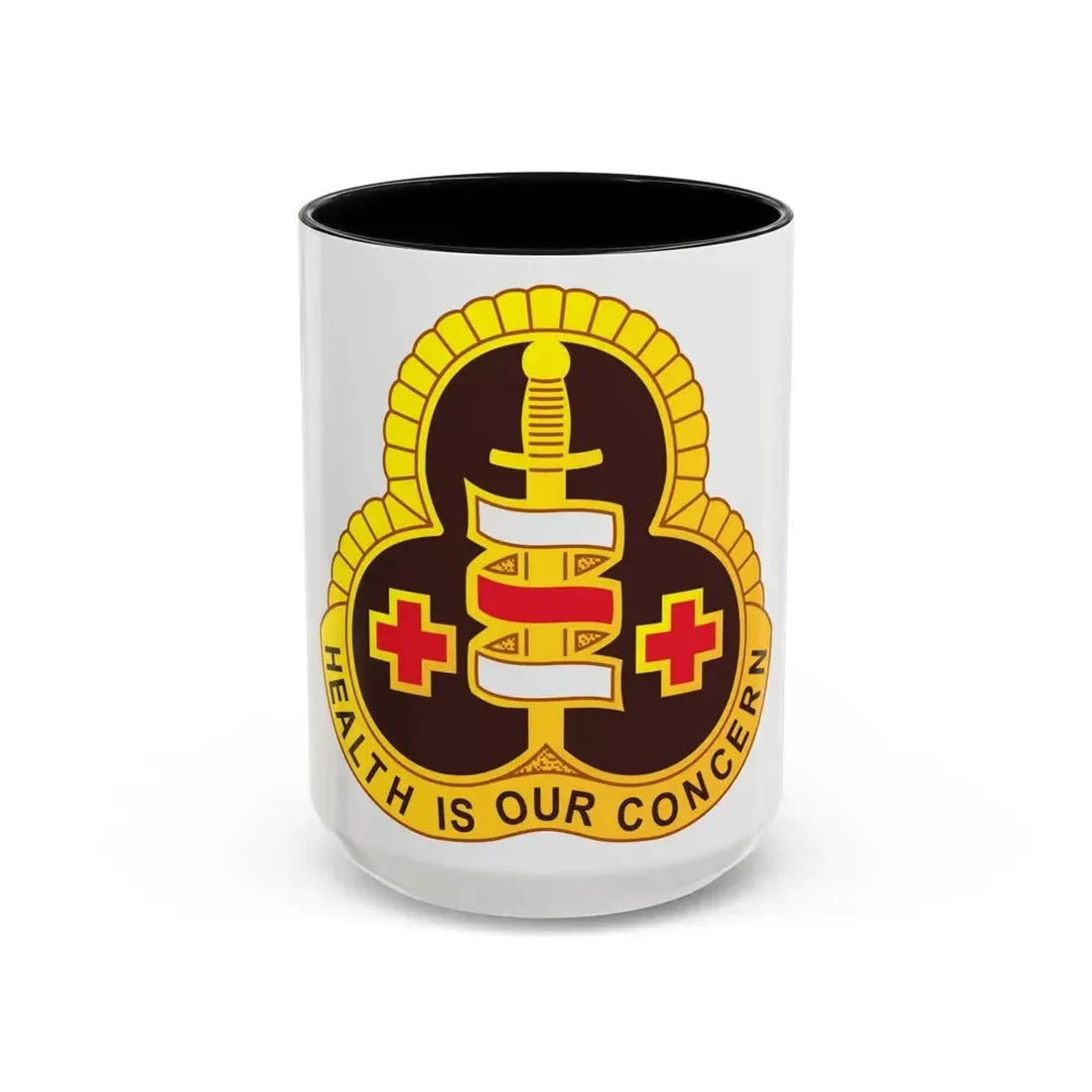 331 Medical Group (U.S. Army) Accent Coffee Mug 15oz Black - Go Mug Yourself