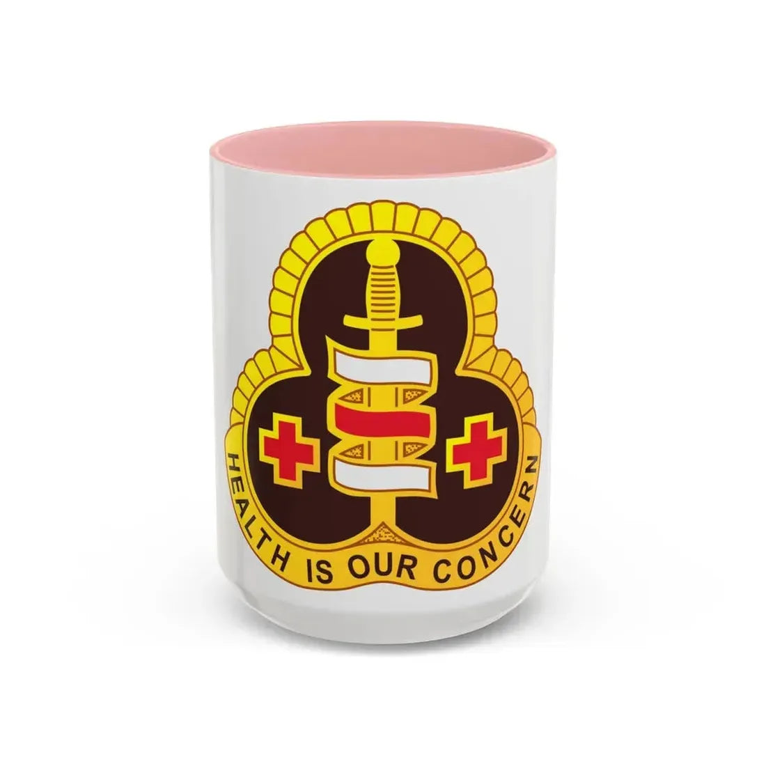 331 Medical Group (U.S. Army) Accent Coffee Mug 15oz Pink - Go Mug Yourself