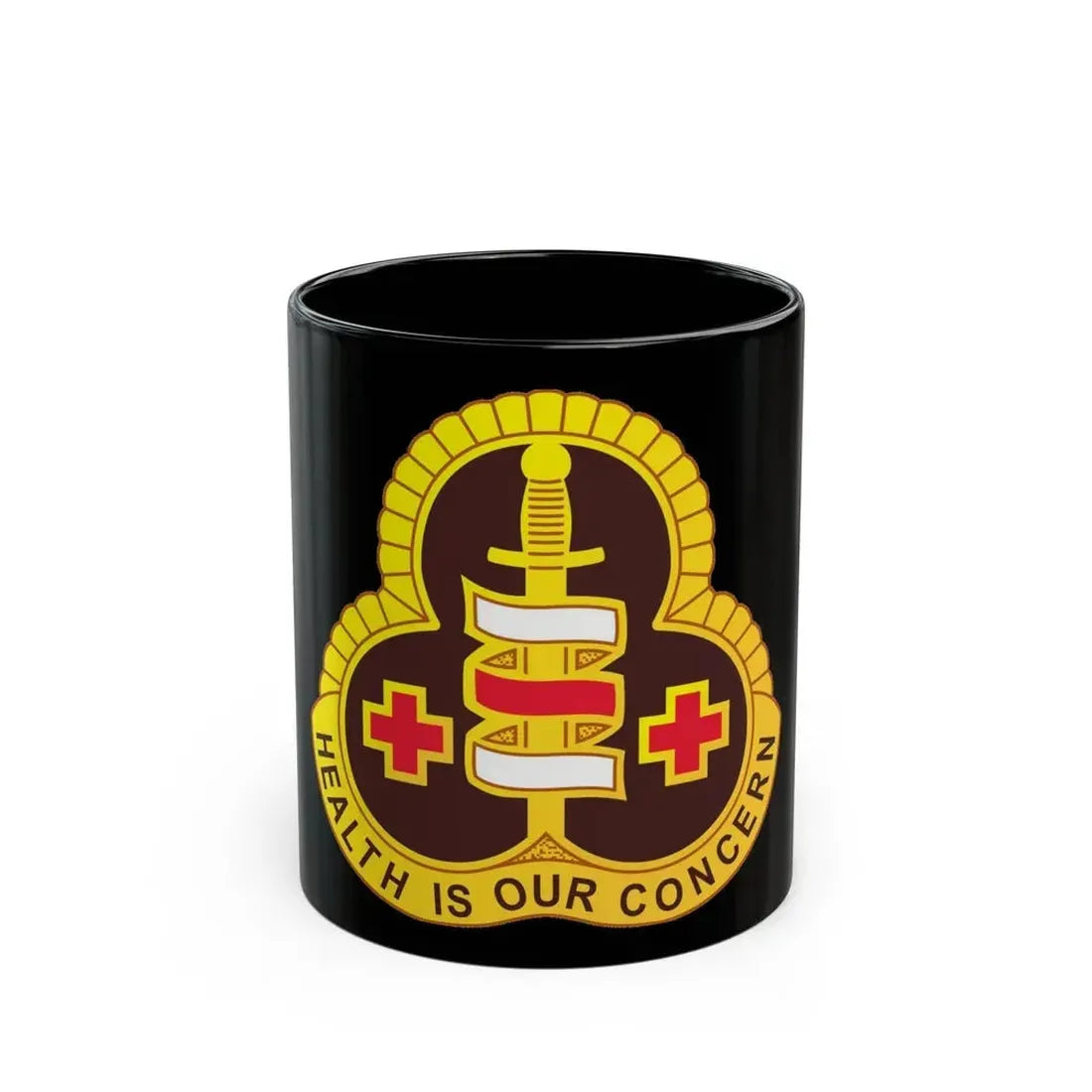 331 Medical Group (U.S. Army) Black Coffee Mug 11oz - Go Mug Yourself