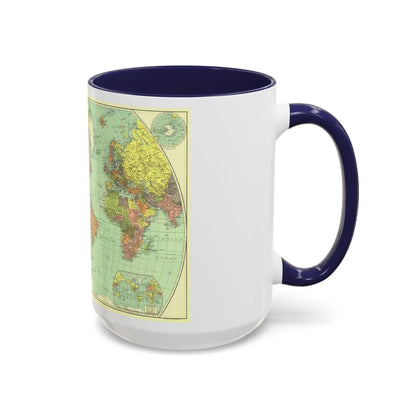 World Map (1932) (Map) Accent Coffee Mug-Go Mug Yourself