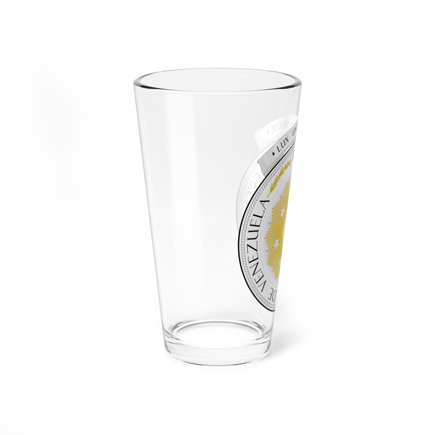 Coat of arms of Venezuela 1810 (Venezuela) (Coat of Arms) Pint Glass 16oz