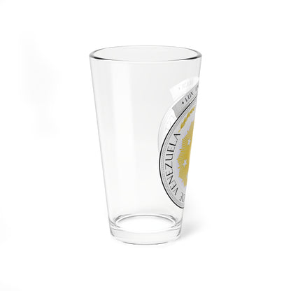 Coat of arms of Venezuela 1810 (Venezuela) (Coat of Arms) Pint Glass 16oz