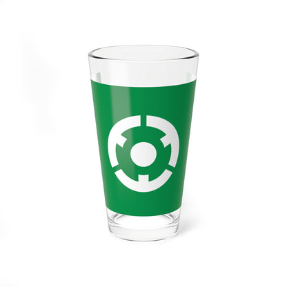 Flag of Tomioka Fukushima (Japan) Pint Glass 16oz