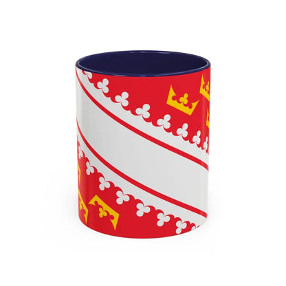 Flag of Alsace France - Accent Coffee Mug-11oz-Navy-Go Mug Yourself