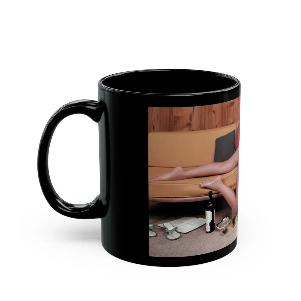 Yvette Vickers #45 - Playboy 1959 Photo (Vintage Female Icon) Black Coffee Mug-Go Mug Yourself