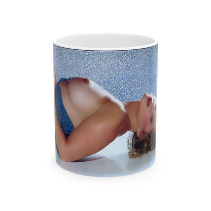 Linda Blair #193 - Topless (Vintage Female Icon) White Coffee Mug-11oz-Go Mug Yourself