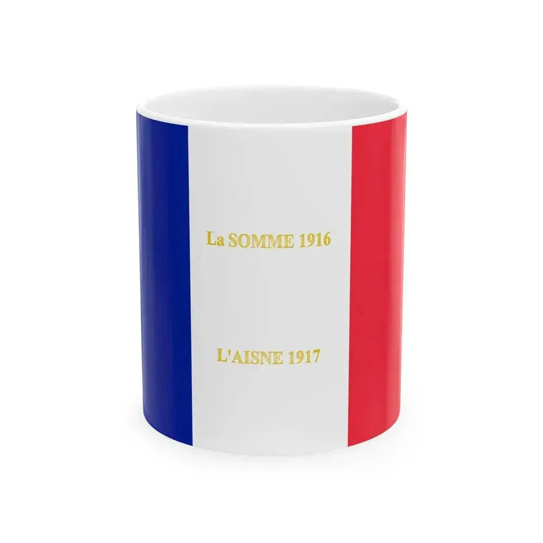 331e regiment dinfanterie -drapeau (France) White Coffee Mug 11oz - Go Mug Yourself