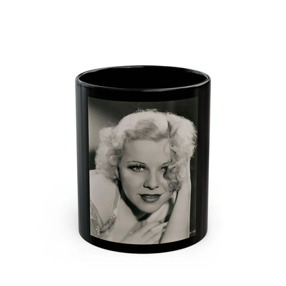 Glenda Farrell #39 (Vintage Female Icon) Black Coffee Mug-11oz-Go Mug Yourself