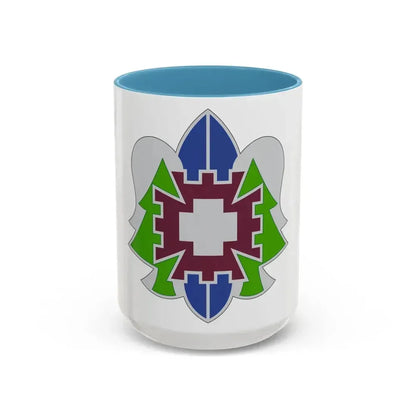 332 Medical Brigade 2 (U.S. Army) Accent Coffee Mug 15oz Light Blue - Go Mug Yourself