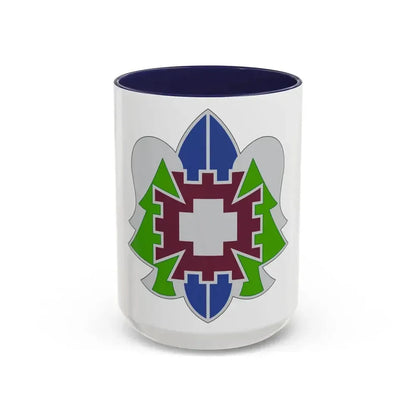 332 Medical Brigade 2 (U.S. Army) Accent Coffee Mug 15oz Navy - Go Mug Yourself