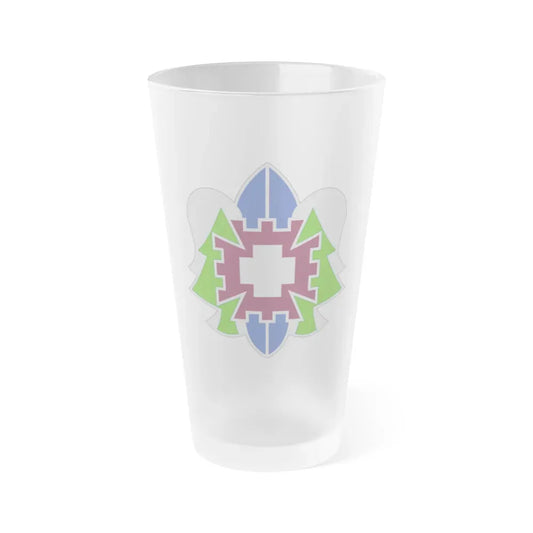 332 Medical Brigade 2 (U.S. Army) Frosted Pint Glass 16oz Default Title - Go Mug Yourself