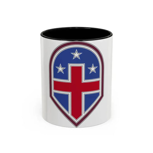 332 Medical Brigade 3 (U.S. Army) Accent Coffee Mug 11oz Black - Go Mug Yourself