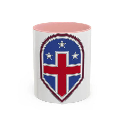 332 Medical Brigade 3 (U.S. Army) Accent Coffee Mug 11oz Pink - Go Mug Yourself
