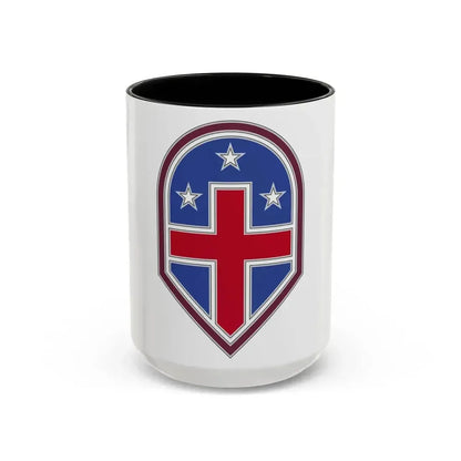 332 Medical Brigade 3 (U.S. Army) Accent Coffee Mug 15oz Black - Go Mug Yourself