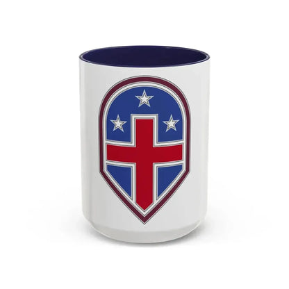 332 Medical Brigade 3 (U.S. Army) Accent Coffee Mug 15oz Navy - Go Mug Yourself