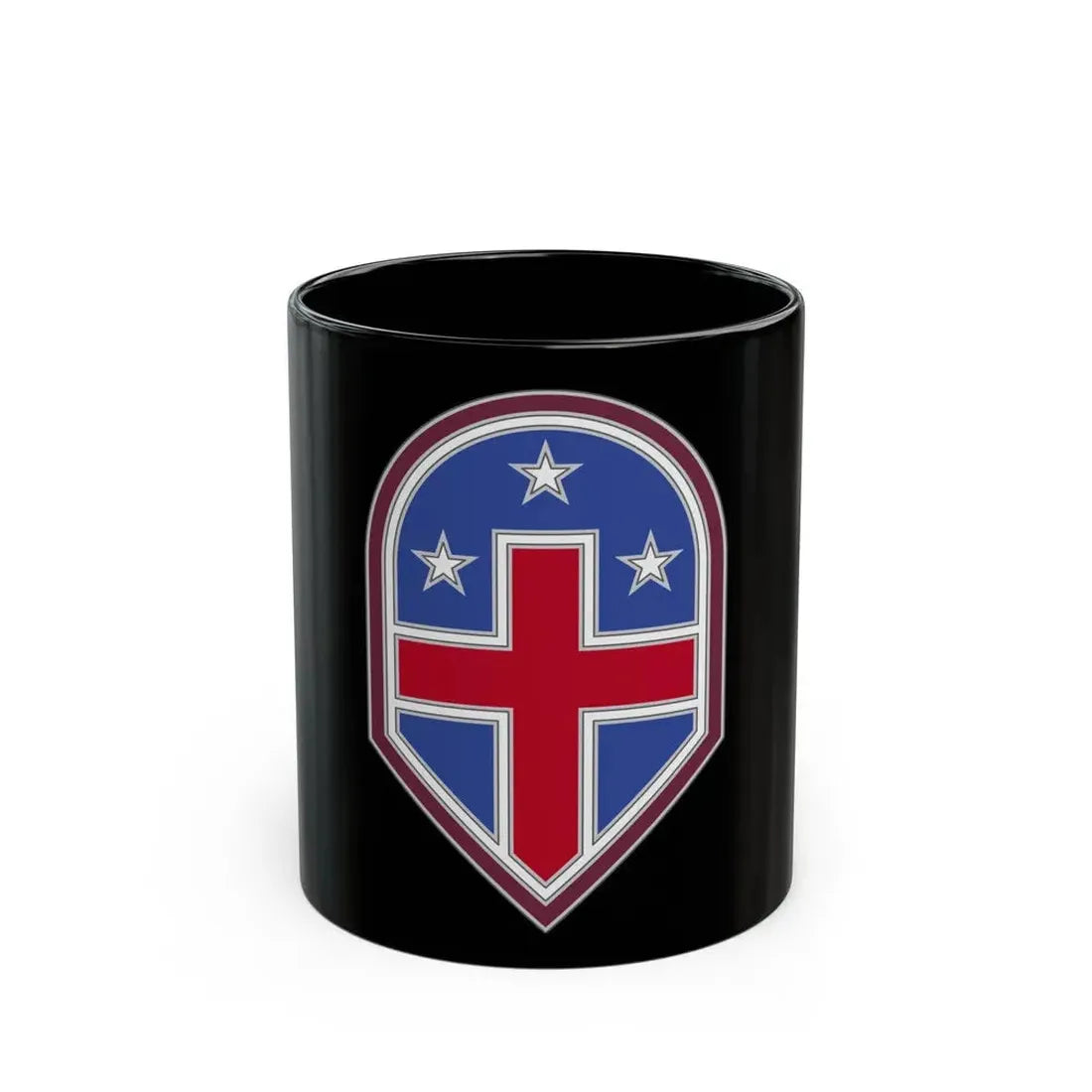 332 Medical Brigade 3 (U.S. Army) Black Coffee Mug 11oz - Go Mug Yourself