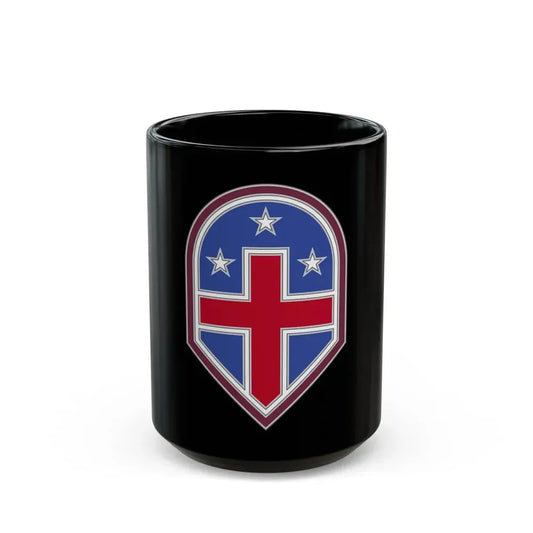 332 Medical Brigade 3 (U.S. Army) Black Coffee Mug 15oz - Go Mug Yourself