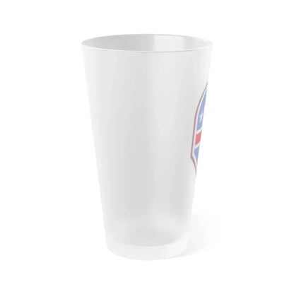 332 Medical Brigade 3 (U.S. Army) Frosted Pint Glass 16oz - Go Mug Yourself