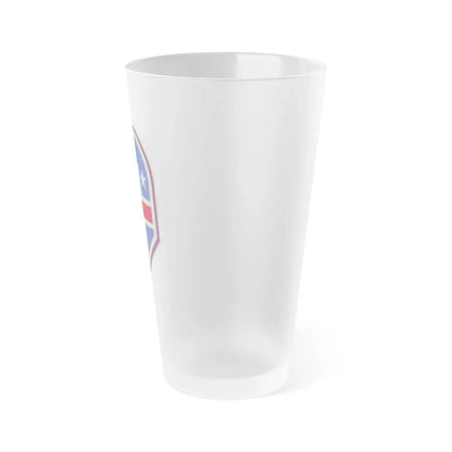 332 Medical Brigade 3 (U.S. Army) Frosted Pint Glass 16oz - Go Mug Yourself