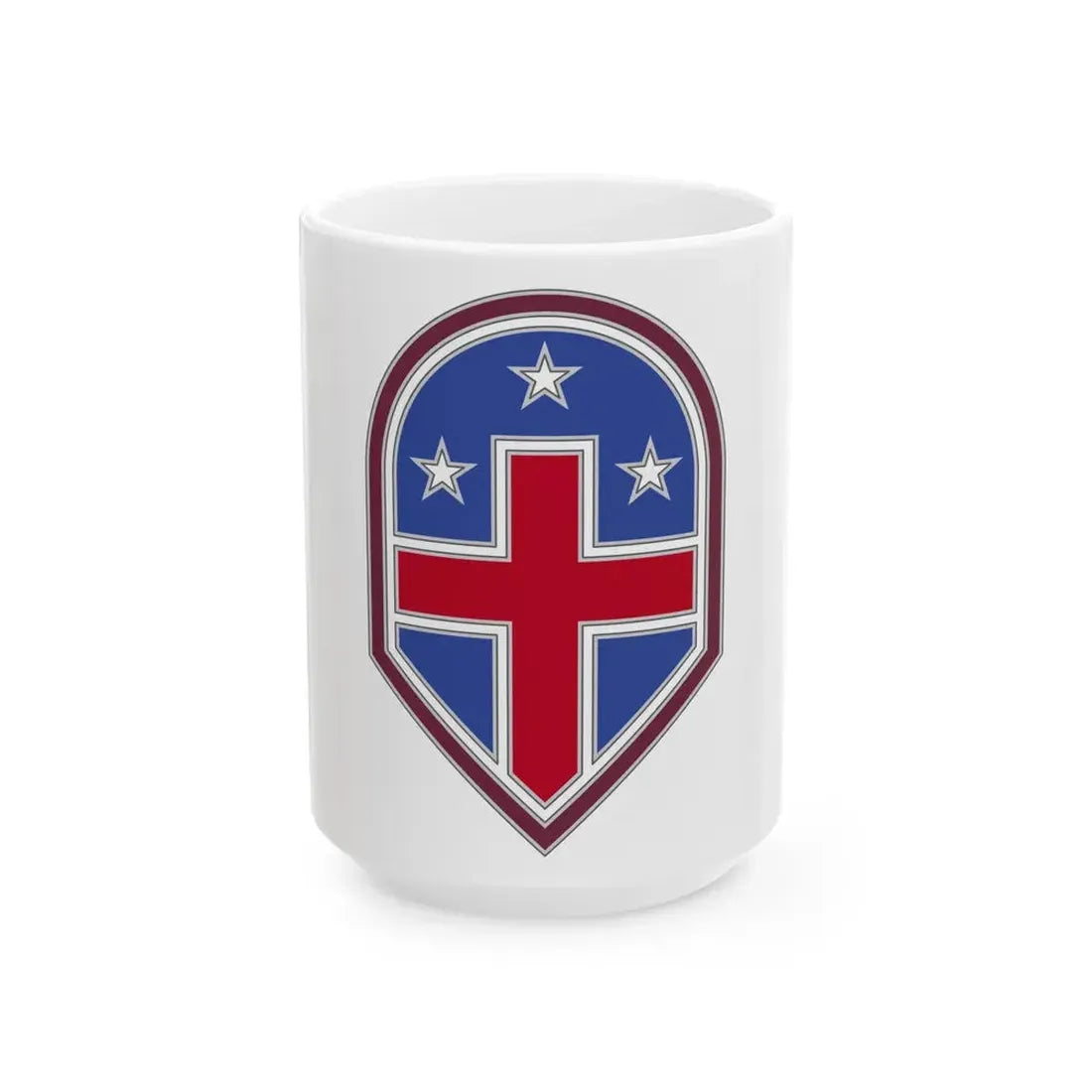 332 Medical Brigade 3 (U.S. Army) White Coffee Mug 15oz - Go Mug Yourself
