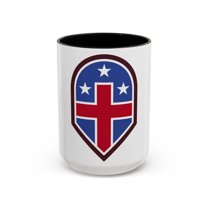 332 Medical Brigade (U.S. Army) Accent Coffee Mug-15oz-Black-Go Mug Yourself