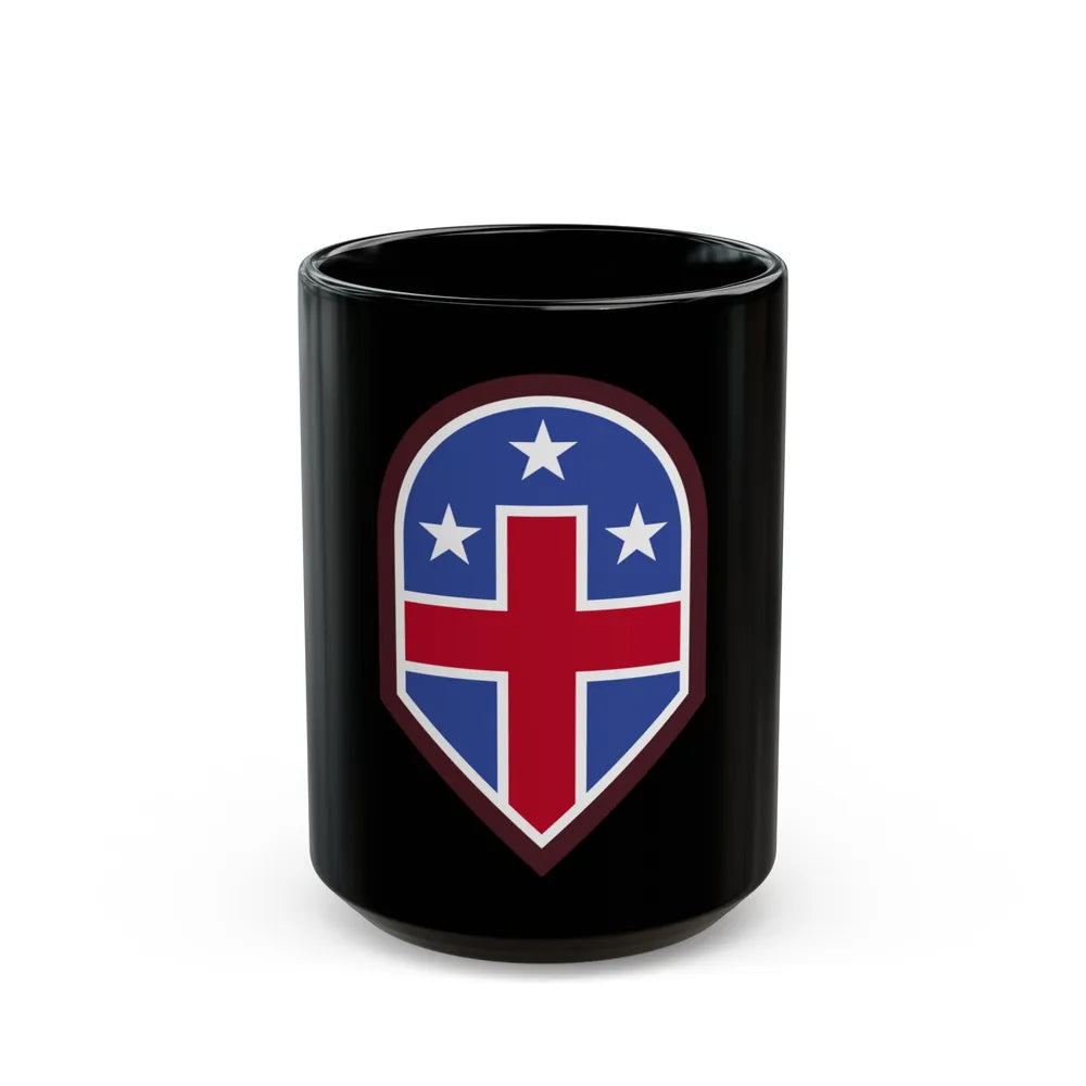 332 Medical Brigade (U.S. Army) Black Coffee Mug-15oz-Go Mug Yourself