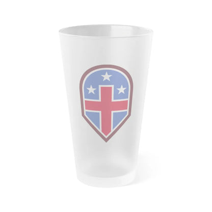 332 Medical Brigade (U.S. Army) Frosted Pint Glass 16oz-Go Mug Yourself