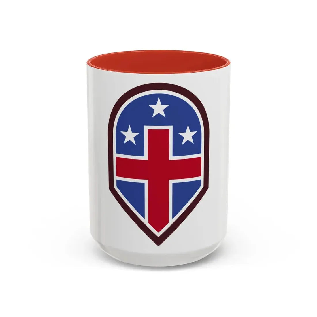 332 Medical Brigade (U.S. Army) Accent Coffee Mug 11oz Red - Go Mug Yourself
