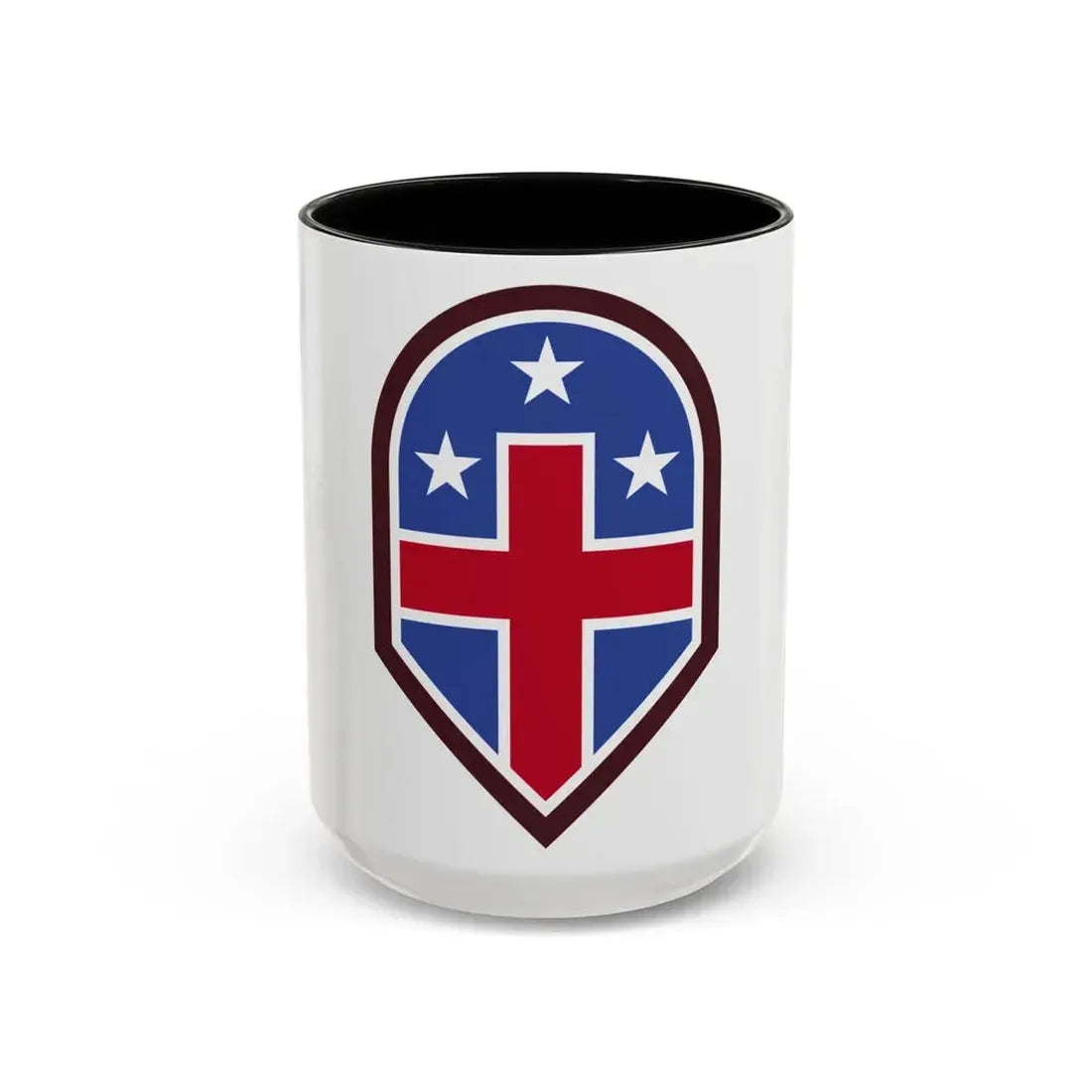 332 Medical Brigade (U.S. Army) Accent Coffee Mug 15oz Black - Go Mug Yourself