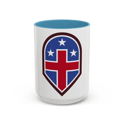 332 Medical Brigade (U.S. Army) Accent Coffee Mug 15oz Light Blue - Go Mug Yourself