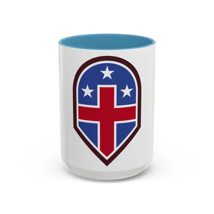332 Medical Brigade (U.S. Army) Accent Coffee Mug 15oz Light Blue - Go Mug Yourself