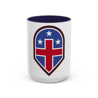332 Medical Brigade (U.S. Army) Accent Coffee Mug 15oz Navy - Go Mug Yourself