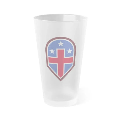 332 Medical Brigade (U.S. Army) Frosted Pint Glass 16oz Default Title - Go Mug Yourself