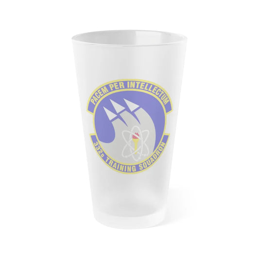 332 Training Squadron AETC (U.S. Air Force) Frosted Pint Glass 16oz-16oz-Frosted-Go Mug Yourself