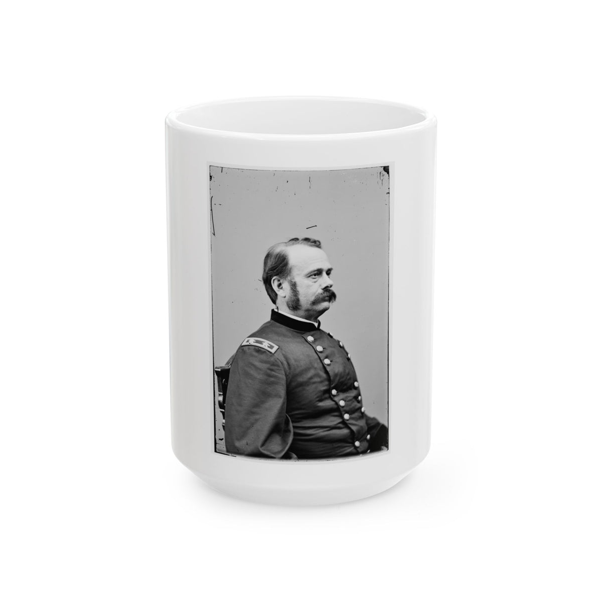 Portrait Of Maj. Gen. Lovell H. Rousseau, Officer Of The Federal Army (U.S. Civil War) White Coffee Mug