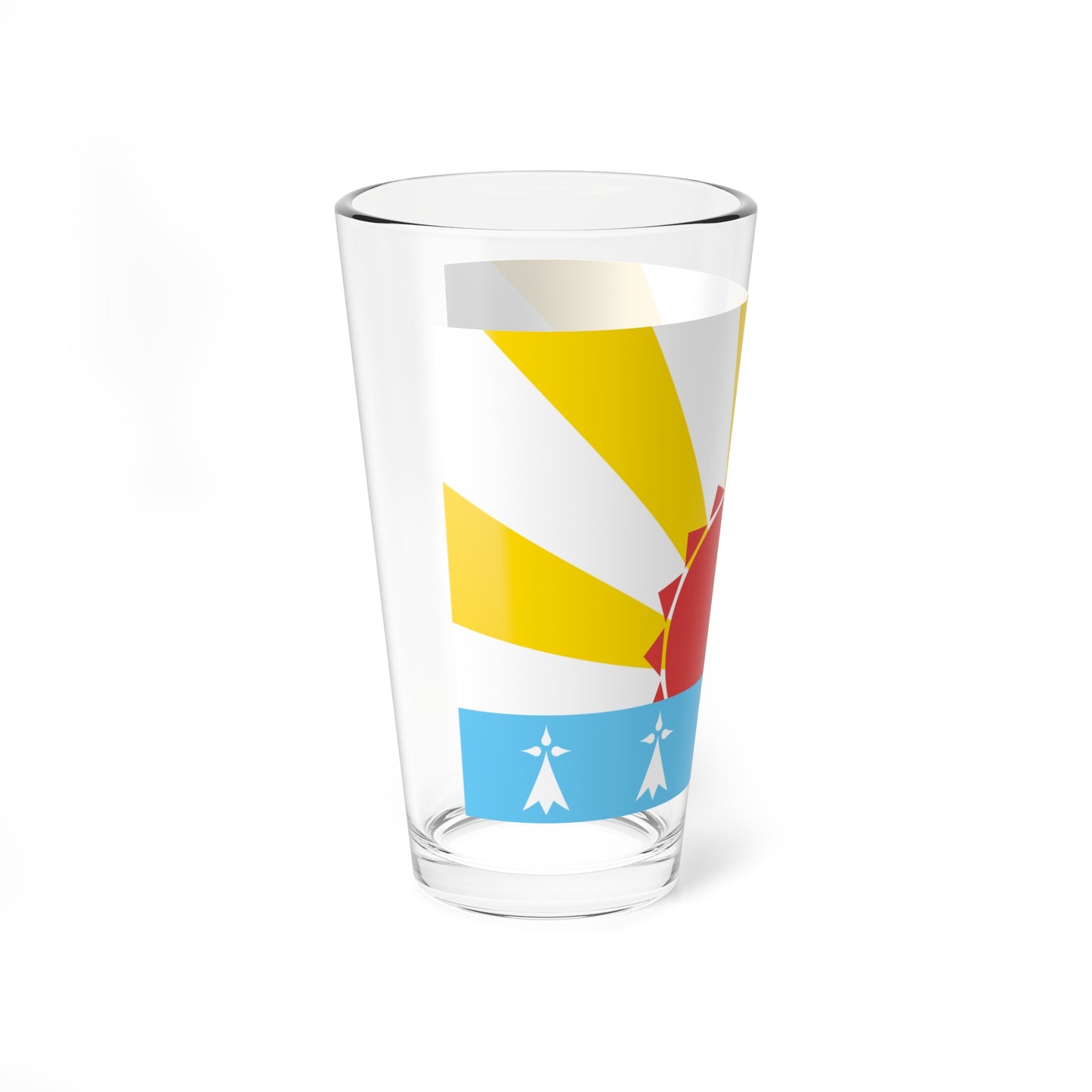 Pays Rouzig traditional district flag (France) Pint Glass 16oz