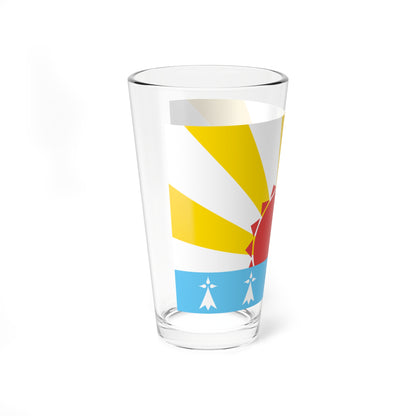 Pays Rouzig traditional district flag (France) Pint Glass 16oz