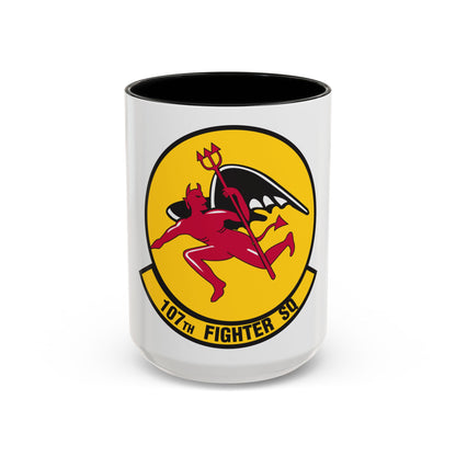 107th Fighter Squadron (U.S. Air Force) Accent Coffee Mug