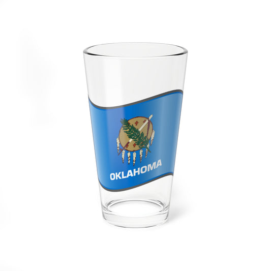 Nuvola Oklahoma flag (United States) Pint Glass 16oz