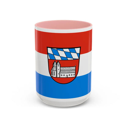 Flag of Cham Germany - Accent Coffee Mug-15oz-Pink-Go Mug Yourself