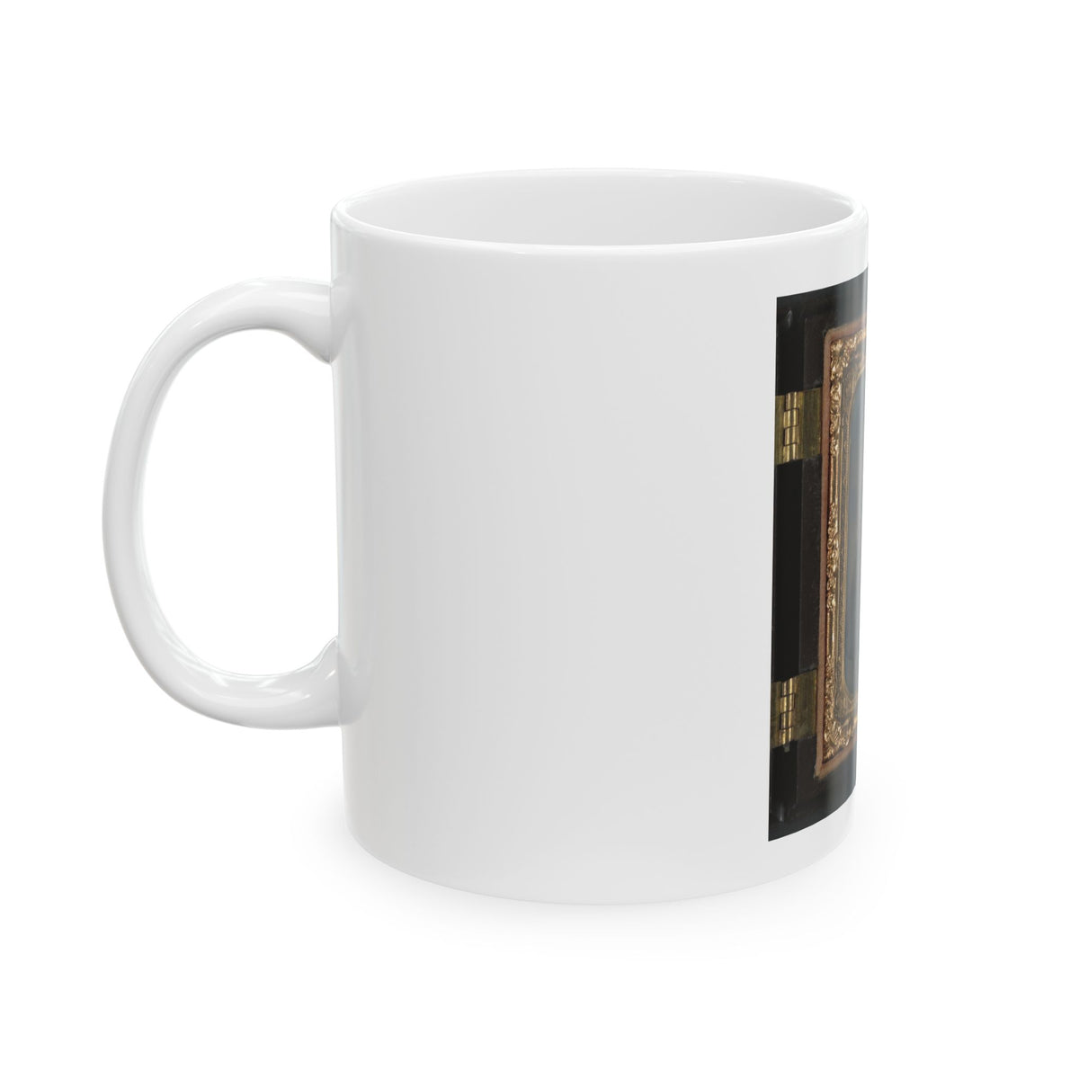 Sergeant William T. Biedler, 16 Years Old, Of Company C, Mosby's Virginia Cavalry Regiment With Flintlock Musket (U.S. Civil War) White Coffee Mug
